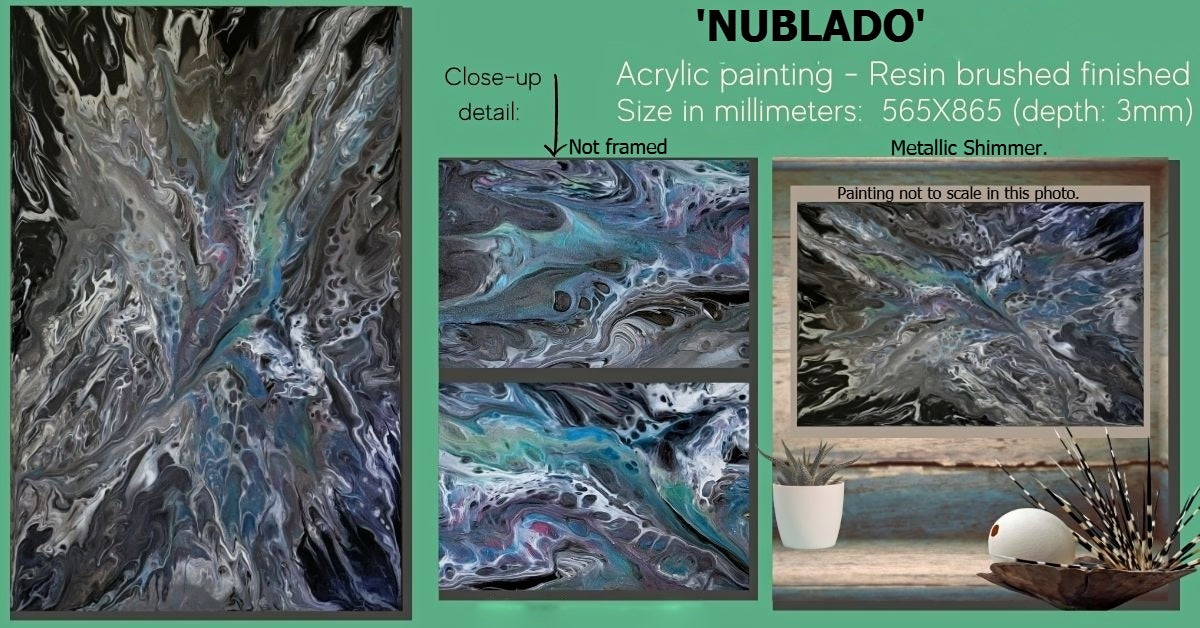 Title: 'NUBLADO'. ORIGINAL Wall Art - Acrylic Painting.